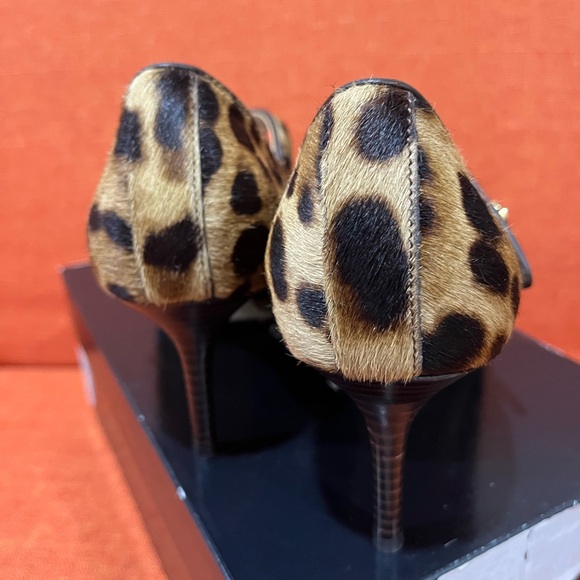 Lauren Ralph Lauren Leopard Print Heels NWT - Picture 6 of 8